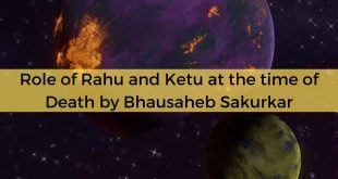 Role of Rahu and Ketu at the time of Death by Bhausaheb Sakurkar