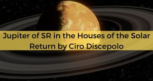 Jupiter of SR in the Houses of the Solar Return By Ciro Discepolo