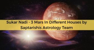 Sukar Nadi - 3 Mars In Different Houses by Saptarishis Astrology