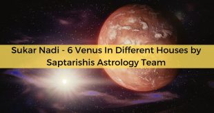 Sukar Nadi – 6 Venus In Different Houses By Saptarishis Astrology Team